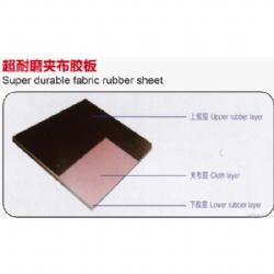 Super durable fabric rubber sheet